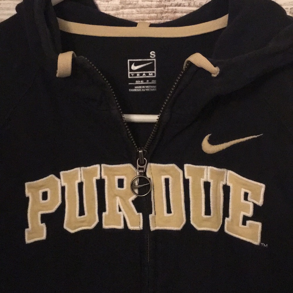 Nike Purdue Zip Up Hoodie